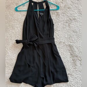 Express Black  Halter Romper